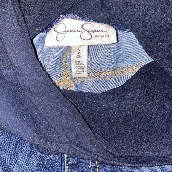 Jessica Simpson Maternity Jeans Skinny Ankle distressed Size Small Blue casual - Picture 8 of 9